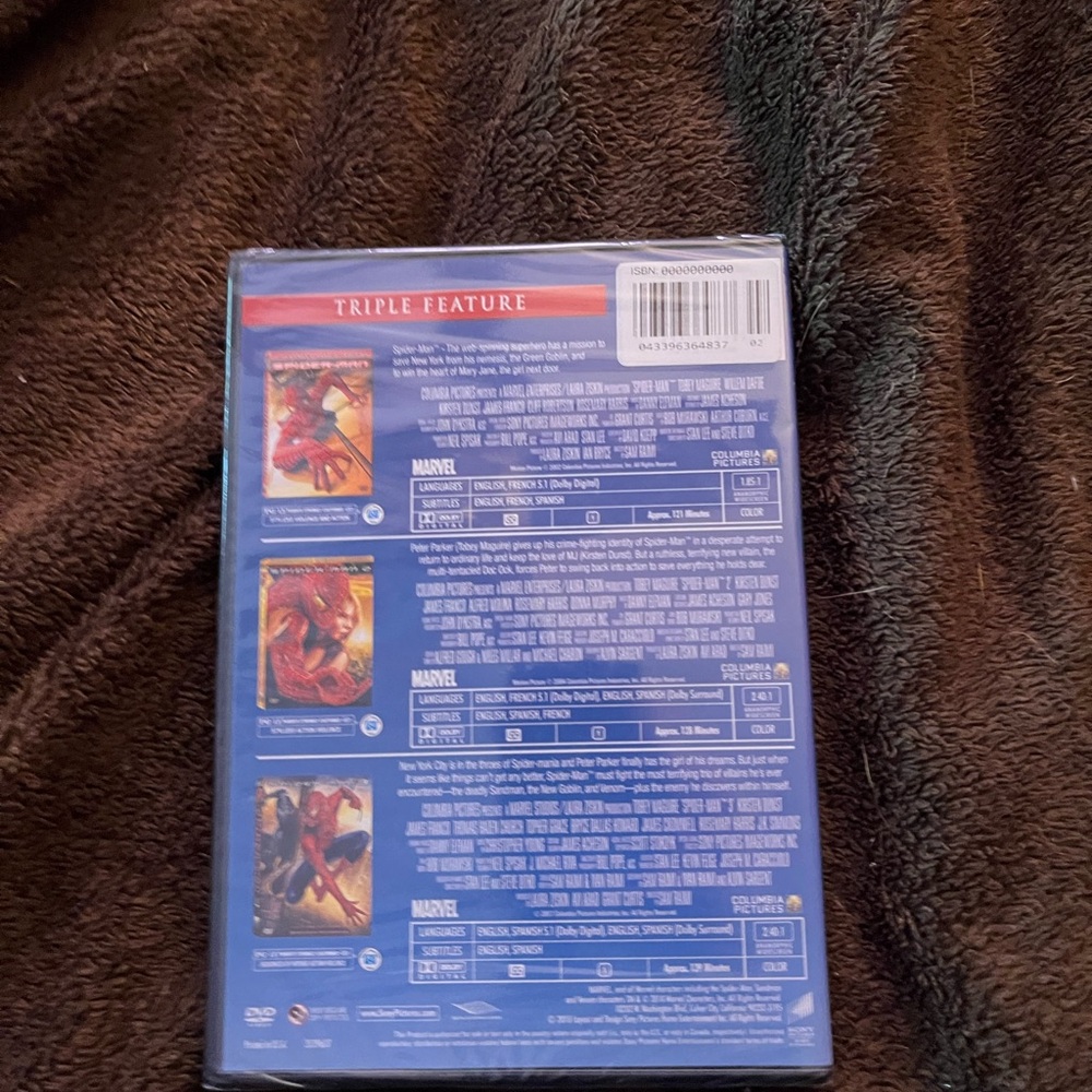 Spider-Man Triple Feature 3-DVD Set - Picture 2 of 2